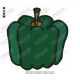 Green Pepper Vegetable Embroidery Design